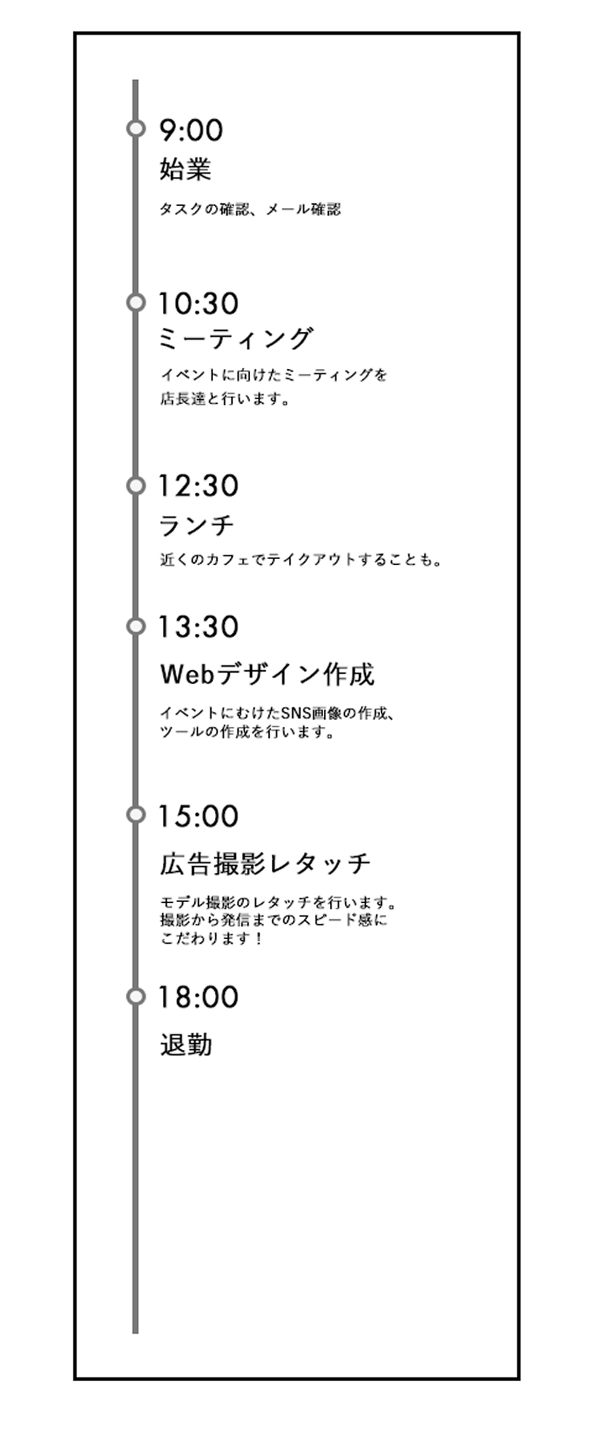 デザイナーの1日のスケジュール